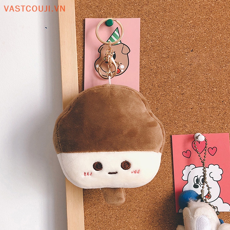Móc Khóa Hình Cây Kem Nhồi Bông Đáng Yêu