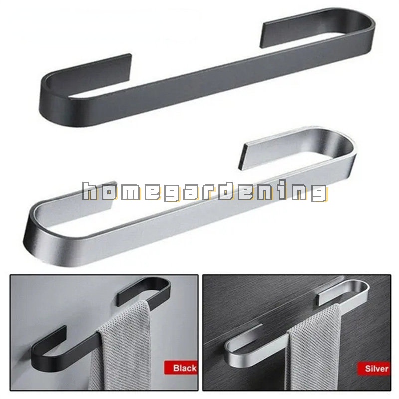 Giá Đỡ Treo Khăn Bằng Nhôm Gắn Tường Không Cần Đục Lỗ Tiết Kiệm Không Gian Cho Nhà Bếp Nhà Tắm