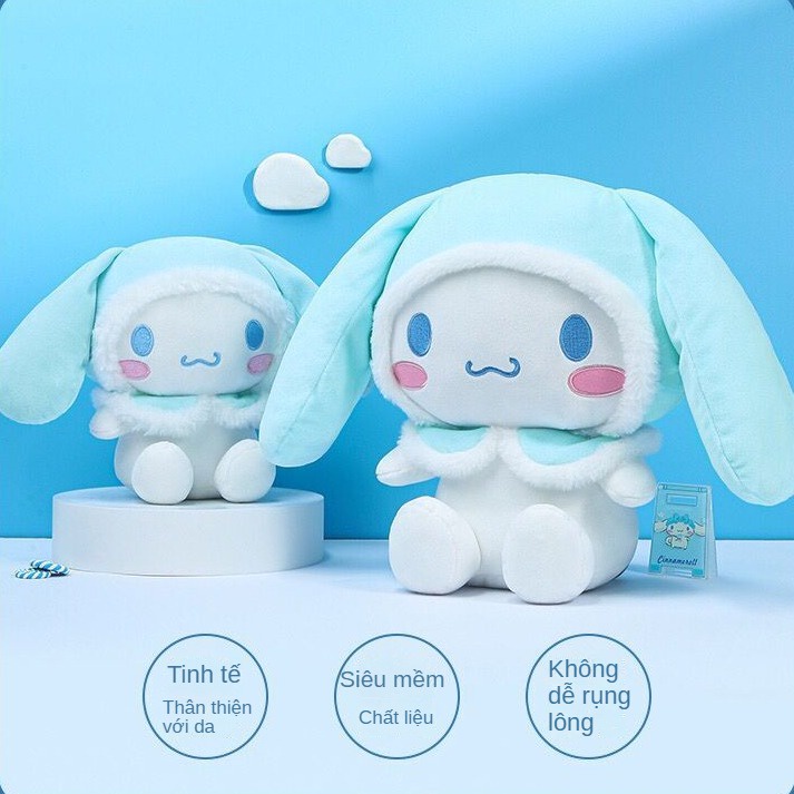 Thú Nhồi Bông Hình Chú Chó Yugui Đeo Khăn Choàng Dễ Thương