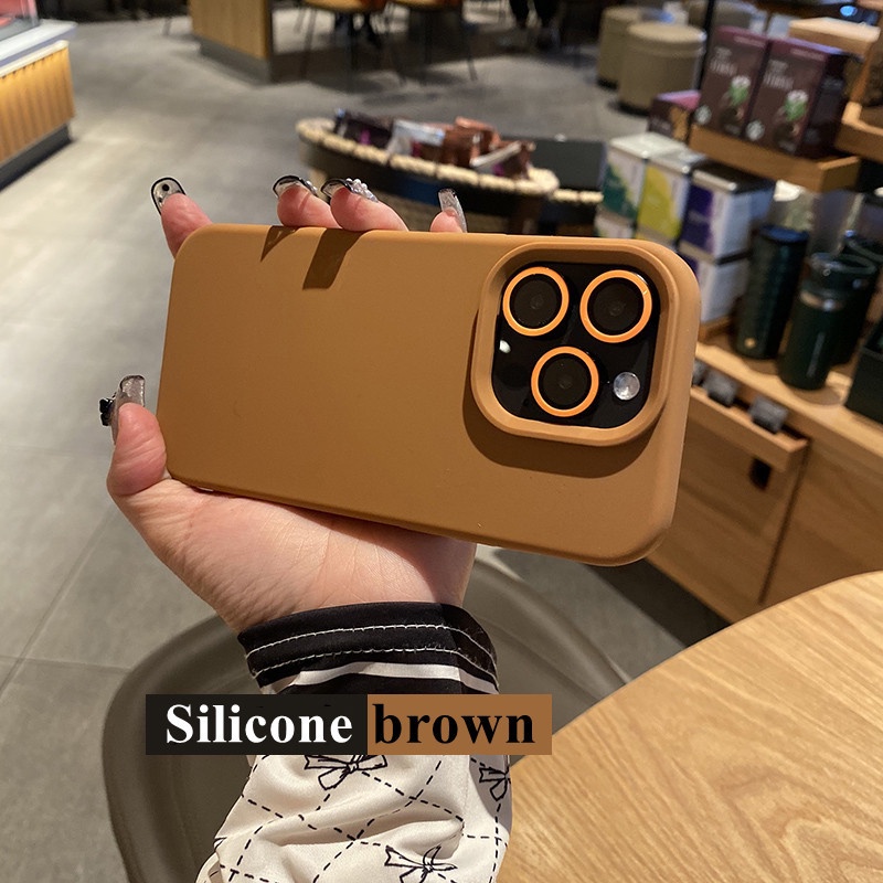Ốp Điện Thoại Silicon Dẻo Bảo Vệ Toàn Diện Sang Trọng Cho Iphone 14 Pro Max 13 12 11 Pro Max 14 Plus 11