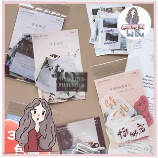 Set 40 pcs stickers về cuộc sống