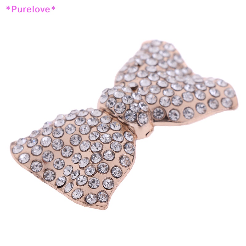 1 Khóa Kẹp Kim Loại Đính Đá Trang Trí Giày Sang Trọng Mới