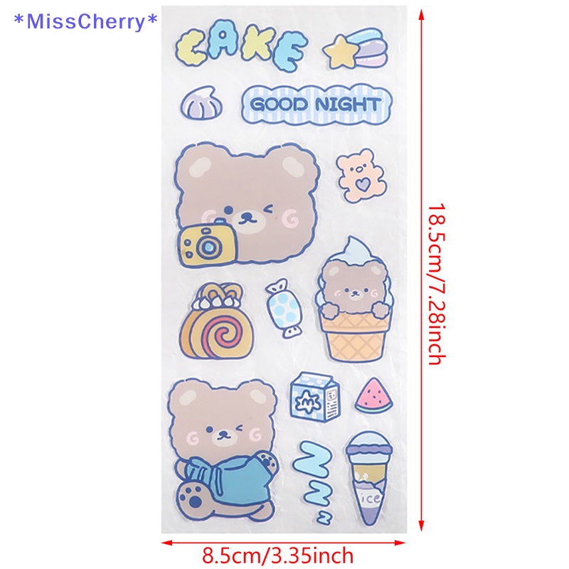 Bộ 5 Tấm Sticker Dán Trang Trí Hình Động Vật Dễ Thương Chống Nước Không Để Lại Dấu Vết Mới