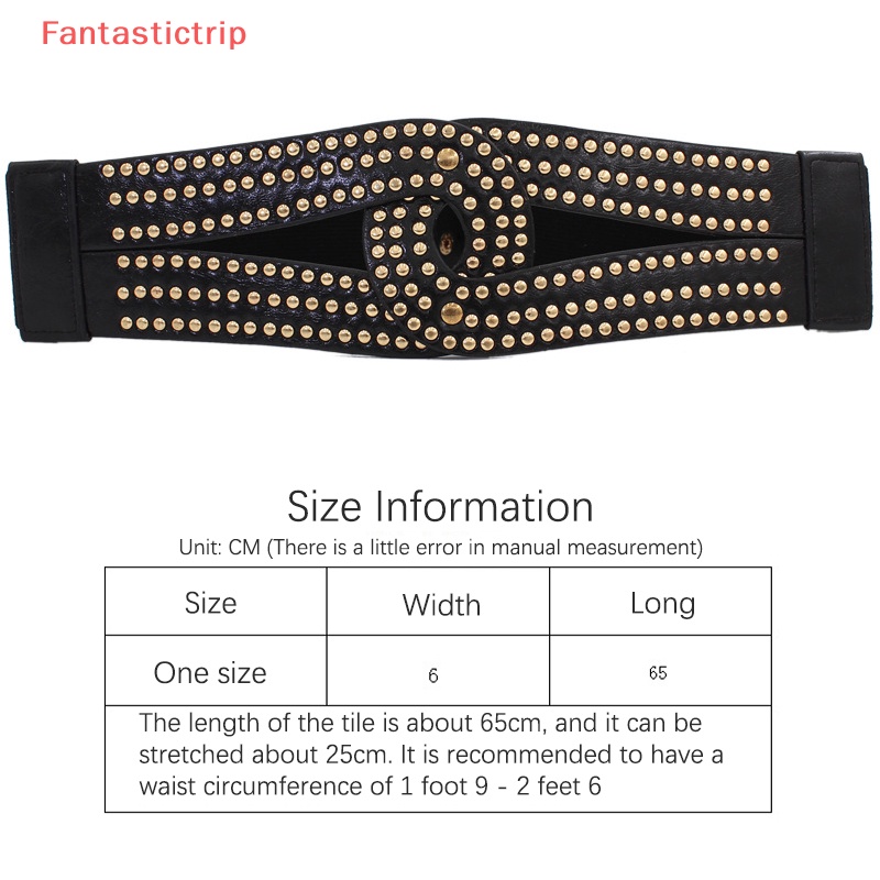 Thắt Lưng Co Giãn Phối Đinh Tán Thời Trang 2023 Chất Lượng Cao Cho Nữ Mới