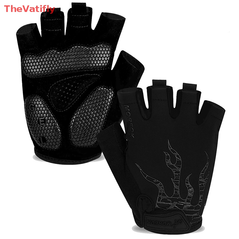 Găng Tay Chạy Xe Đạp Leo Núi Bằng Sợi Lycra Thoáng Khí Thấm Hút Mồ Hôi Cho Nam