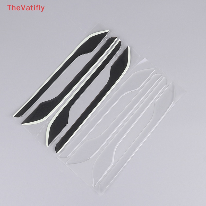 Bộ Miếng Dán Bảo Vệ Tay Cầm Cửa Xe Hơi Model 3 / Y Màu Dạ Quang