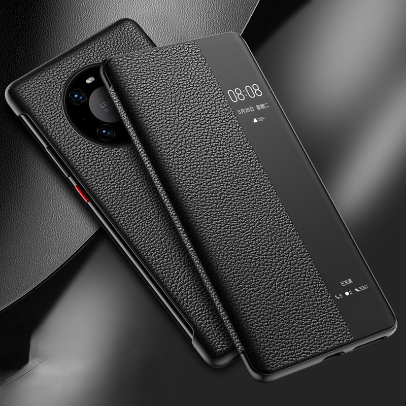 Ốp Điện Thoại Nắp Lật Thông Minh Bằng Da Sang Trọng Cho Huawei Mate 40 Pro Mate40 Mate40pro 40pro +