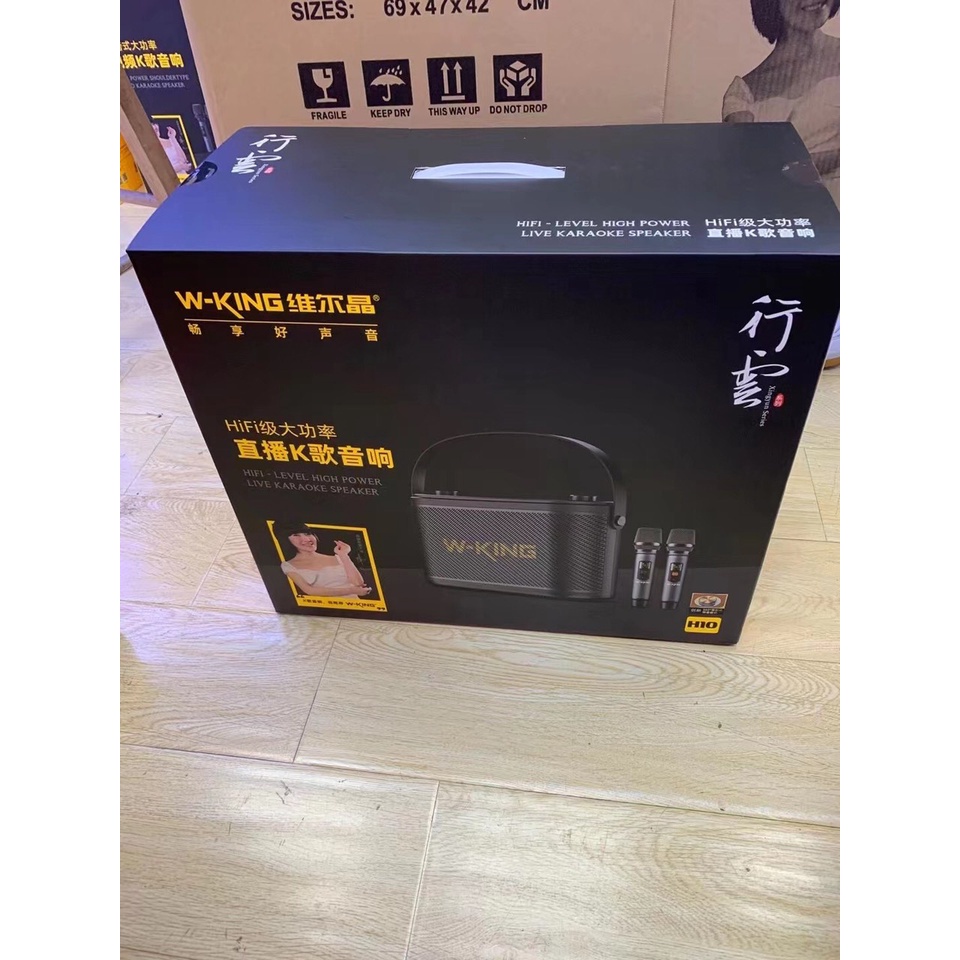 Loa Karaoke Xách Tay W-King T10/H10/– Công Suất 120W tặng kèm 2 míc/H10S