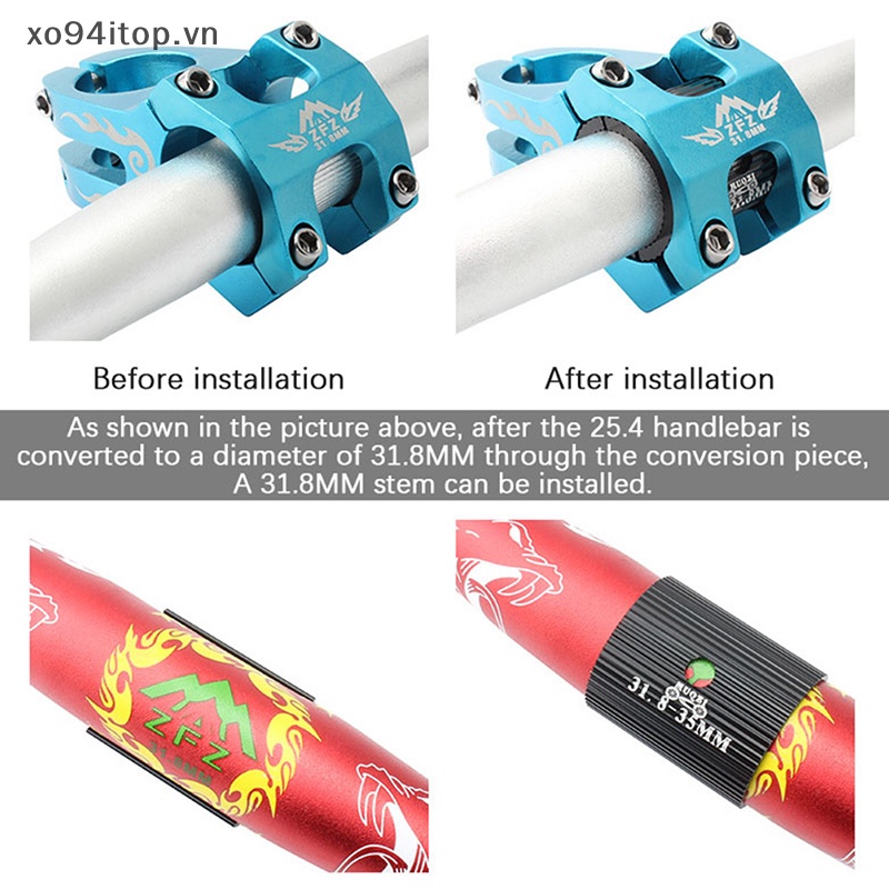 1 Cặp Adapter Chuyển Đổi Tay Lái Xe Đạp 25.4mm Sang 31.8mm 31.8mm Sang 35mm