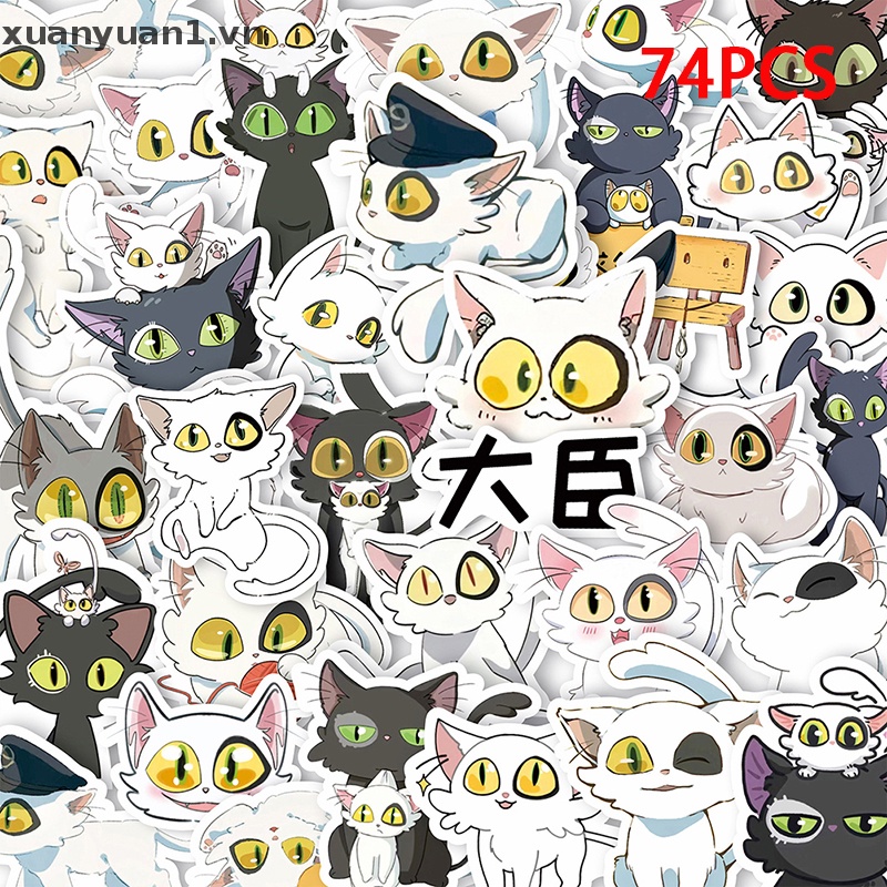 Sticker Dán Trang Trí Hình Mèo Daijin Dễ Thương