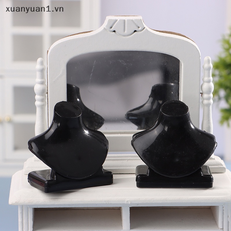 Set 5 Giá Trưng Bày Vòng cổ Màu Đen Cho Nhà Búp Bê