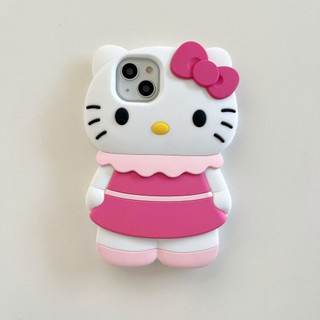 Sanrio hello kitty váy silicon mềm vỏ điện thoại cho iPhone 15 14 13 12 Pro Max 11 Ốp lưng
