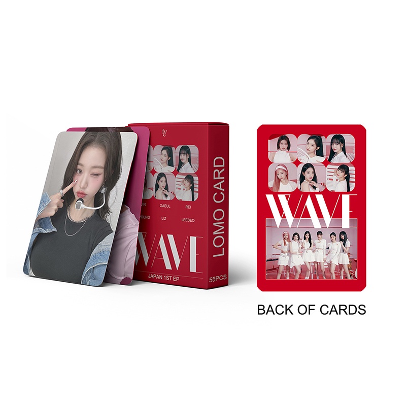 IVE LOMO Card Set 55 Tấm Thẻ Ảnh WAVE Hình Nhóm Nhạc