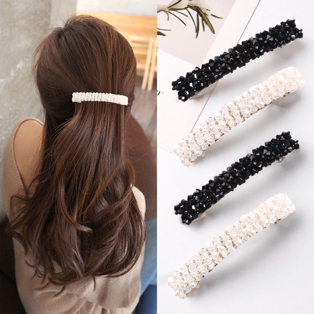 Kẹp Tóc Đính Đá Lấp Lánh Phong Cách Hàn Quốc L4G4