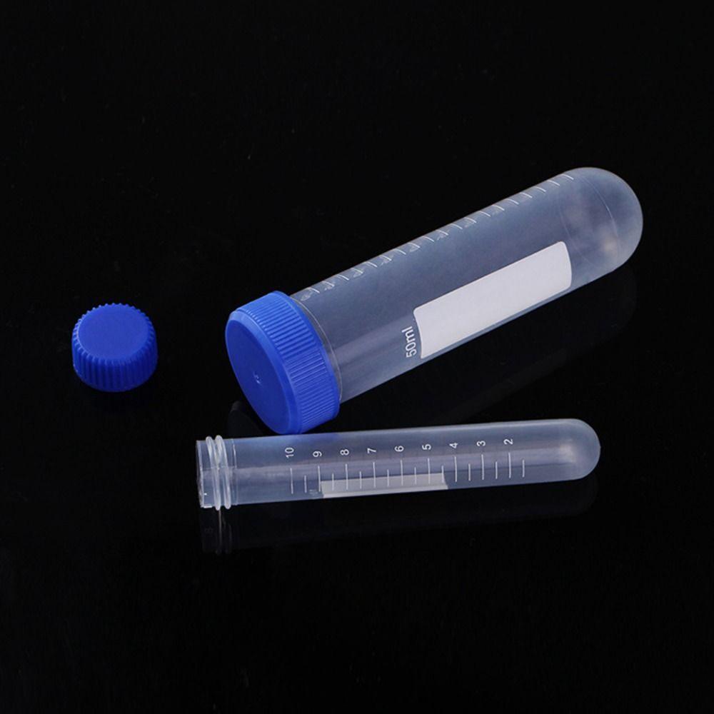 Set 10 Ống Nghiệm Mẫu Thử Với Nắp Vít Dùng Trong Phòng Thí Nghiệm Hóa Học