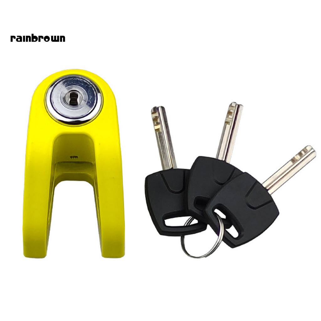 Khóa Phanh Đĩa Mini Bằng Hợp Kim Thép Cứng Chống Mòn Chống Trộm Cho Xe Máy Điện