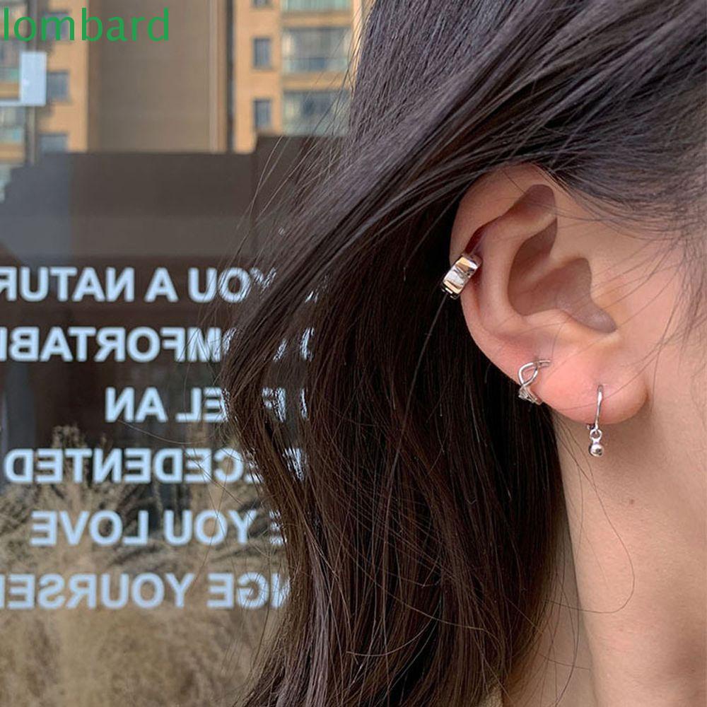 Bông Tai Dạng Vòng Hình Học / Bướm / Trái Tim Thanh Lịch Cho NữKhuyên Tai Nữ Trang Tạo Hình Độc Đáo