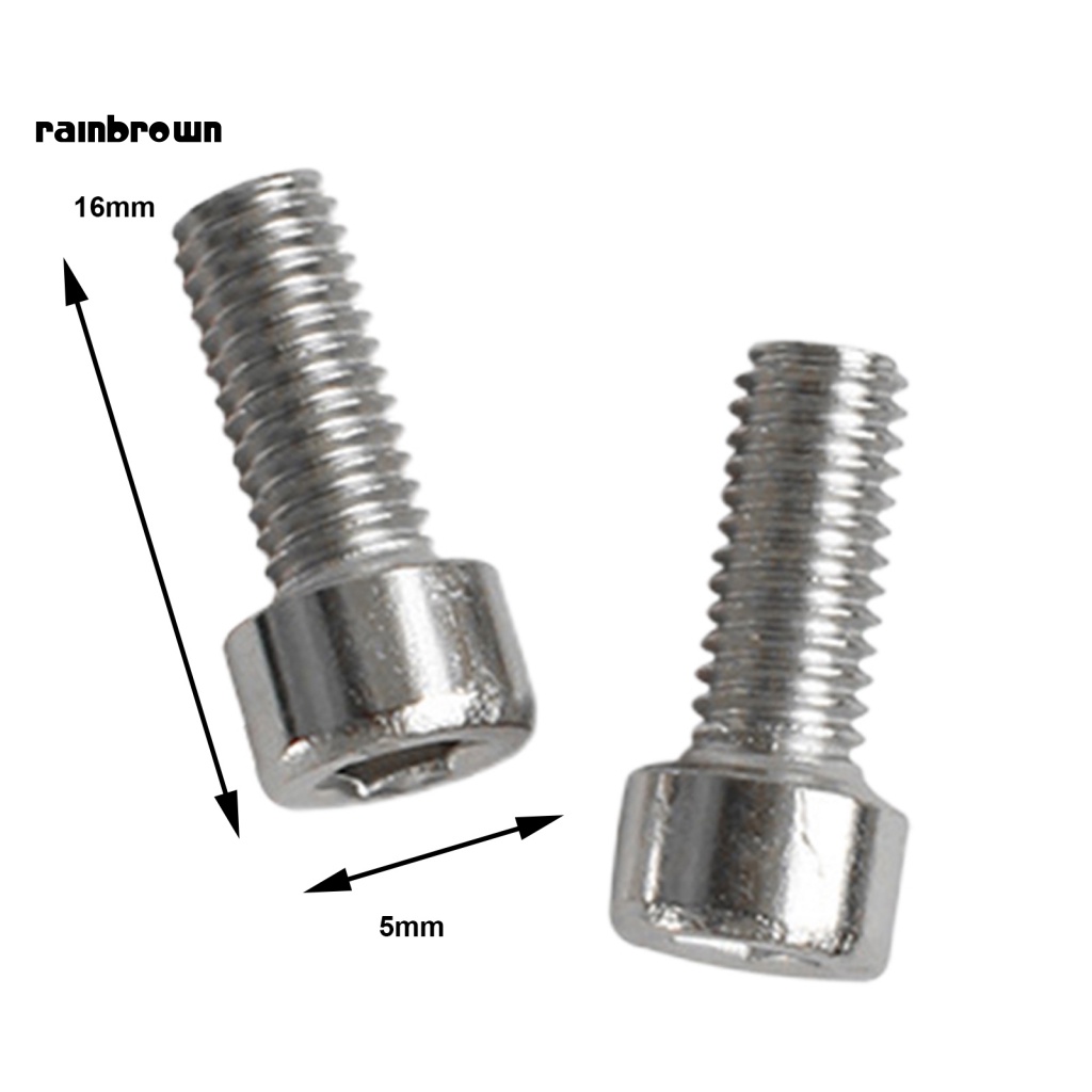Bộ 2 Ốc Lục Giác Bằng Thép Không Gỉ Dễ Lắp Đặt Dùng Cho Xe Đạp