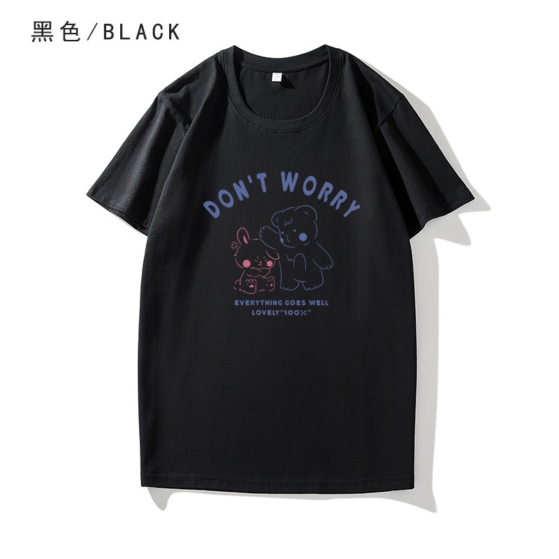 Áo Thun Nữ Ngắn Tay In Hình Quái Vật Hoạt Hình Thời Trang