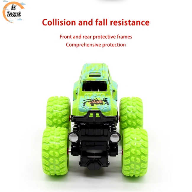 [IS] 360° Đồ Chơi Xe Địa Hình 4 Bánh Xoay Chống Va Chạm Cho Bé 3-6 Tuổi