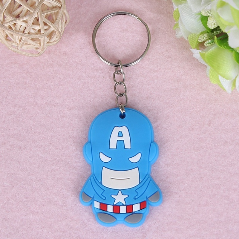 Móc Khóa Silicon Thân Thiện Với Môi Trường Họa Tiết Hoạt Hình Dễ Thương