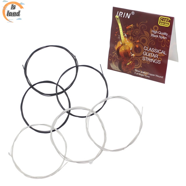 Bộ 6 Dây Đàn Guitar Cổ Điển Lõi Đồng Mạ Bạc 1st-6th