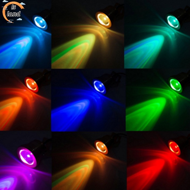 Đèn LED 5W 12V IP65 RGB Kháng Nước Kèm Điều Khiển Từ Xa Cho Bể bơi