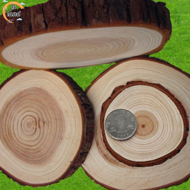 [IS] Giá Đỡ Cốc / Trà / Cà Phê Hình Tròn Bằng Gỗ Vẽ Tay Sáng Tạo