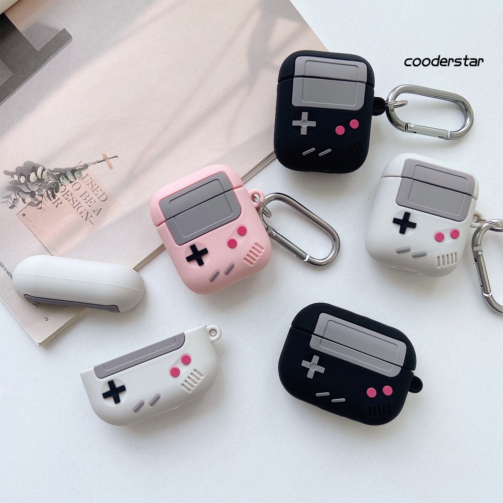 Vỏ Bảo Vệ Hộp Sạc Tai Nghe Bluetooth AirPods 1 / 2 / 3 / Pro Bằng Silicon Mềm Chống Rơi Hình Máy Chơi Game Cổ Điển