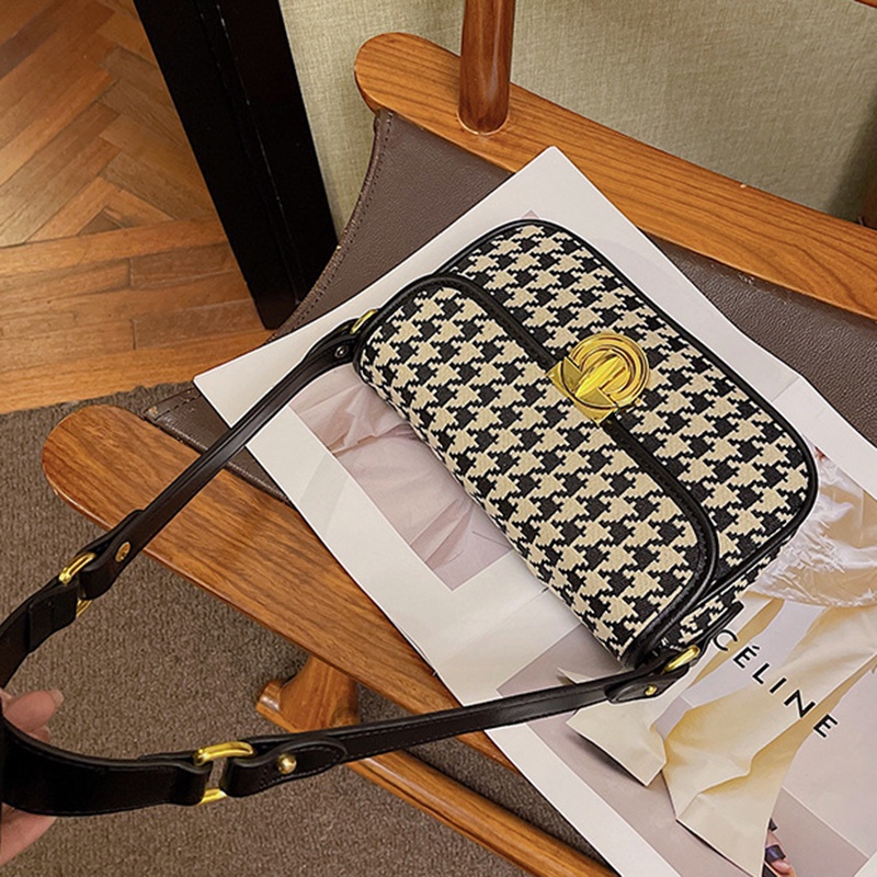 Ielgy Túi Xách Đeo Vai baguette Kết Cấu Nuche Pháp Thiết Kế Một Bên Vai Cho Nữ