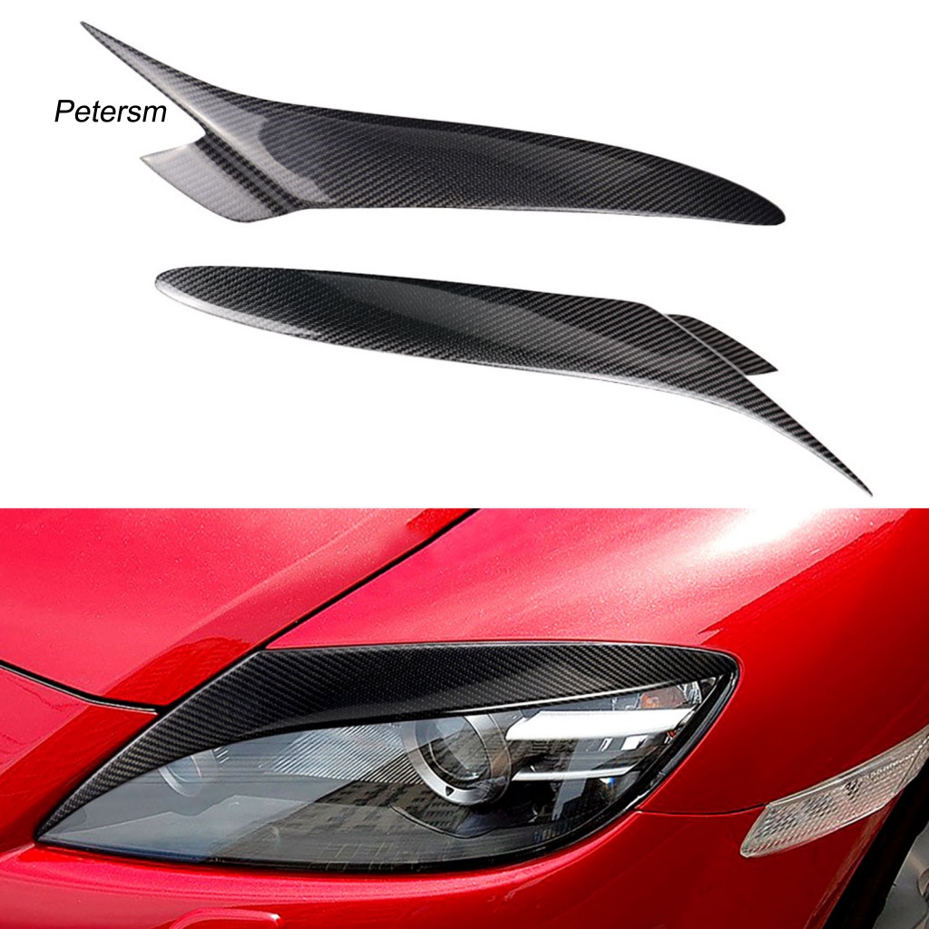 Bộ 2 Miếng Dán Viền Đèn Pha Bằng Sợi Carbon Cho MAZDA RX8 (2004-2008)