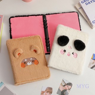 Album Đựng Thẻ Ảnh 4 Gong Ge Ai Dou Cỡ A5 Bằng Lông Nhung Họa Tiết Chú Chó Nhỏ Lá Rời Dễ Thương Dùng Làm album Ảnh