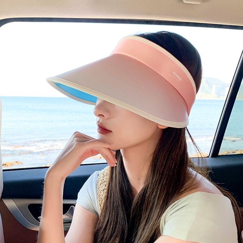 Evegirl Mũ Thể Thao Chống Nắng Vành Cứng Màu Gradient Có Thể Điều Chỉnh Kích Cỡ Lớn Phong Cách Mới Mùa Hè Cho Nữ