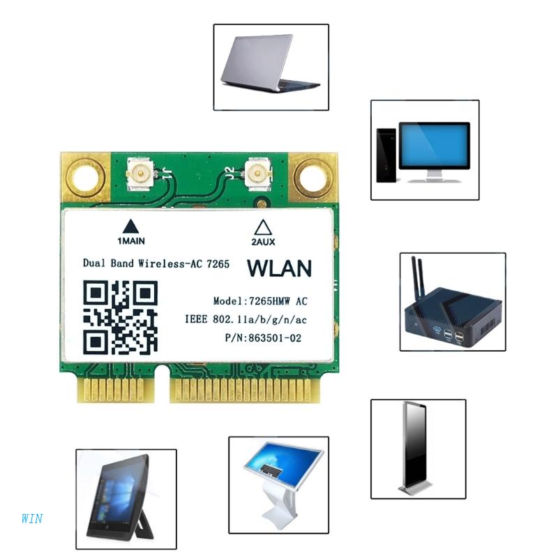 Thẻ WiFi Mini 1200Mbps 2.4G / 5Ghz 802.11AC Kết Nối Bluetooth 4.2