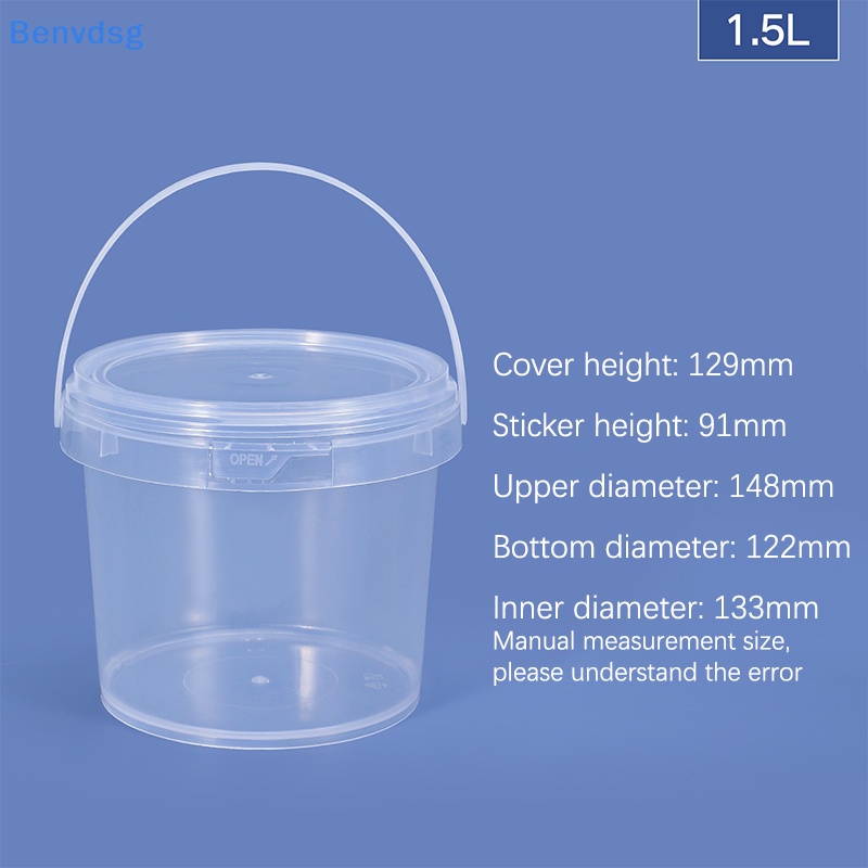 Xô Nhựa Đựng Thực Phẩm Dung Tích 150ML-1500ML Có Tay Cầm Tiện Lợi