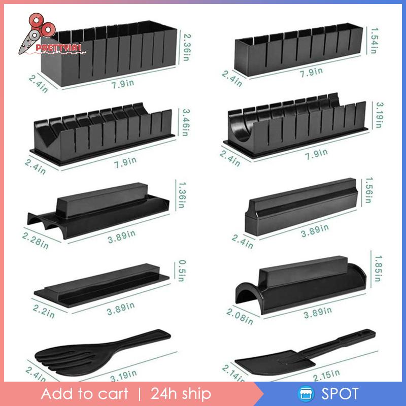 Set 10 Dụng Cụ Làm Sushi Chuyên Nghiệp Prettyia1