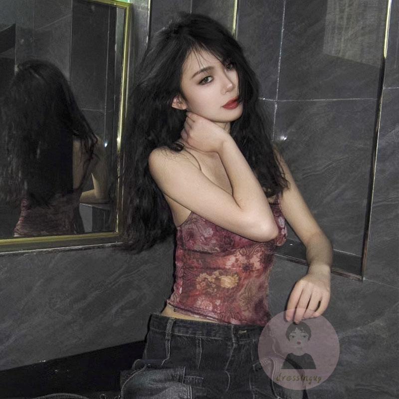 Áo Lưới Không Tay Phong Cách Cổ Điển Quyến Rũ Dành Cho Nữ