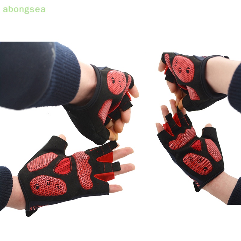 Abongsea Găng Tay Lái Xe Đạp Chất Liệu Thoáng Khí Thấm Hút Tốt Tiện Dụng Cho Nam