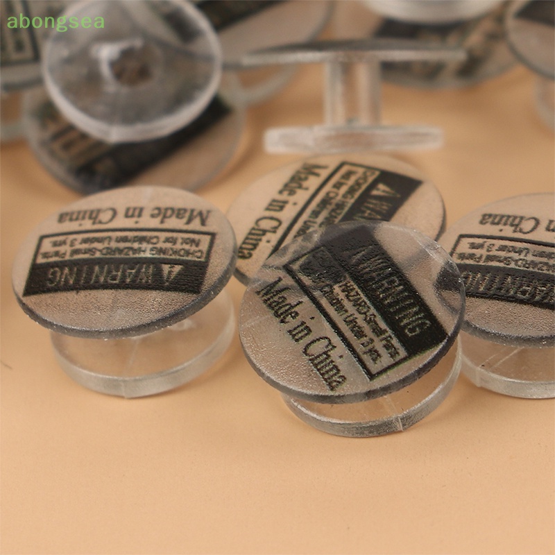 Set 100 Nút Nhựa Màu Đen Trong Suốt Làm Giày