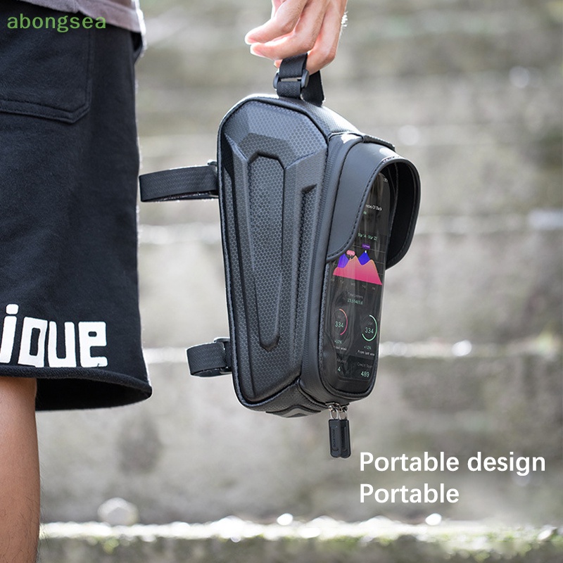 Túi Đựng Điện Thoại 6.5 Inch Chống Thấm Nước Có Thể Chạm Màn Hình Cảm Ứng Gắn Khung Trước Xe Đạp