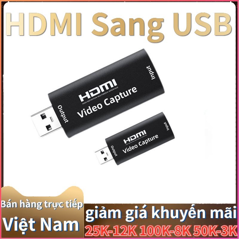 Cáp Chuyển Hdmi Sang Usb 3.0 Hdmi 4k-Đầu ghi hình Video Capture（Giao 1 mét HDMI Dòng）