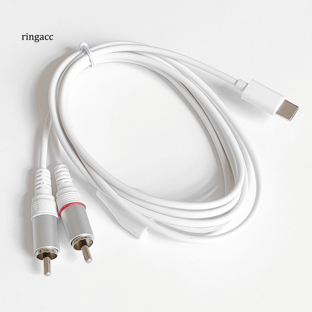Dây Cáp Âm Thanh RGA Chuyển Đổi Cổng Type-C Sang 2RCA Chuyên Dụng