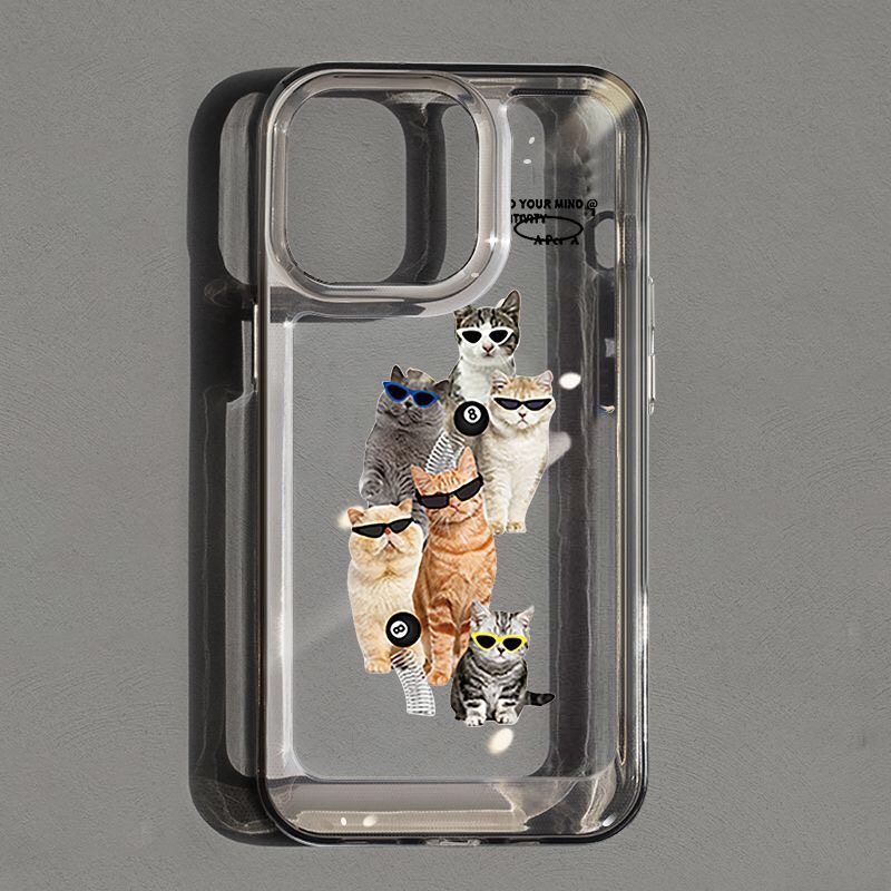 Ốp Điện Thoại TPU Mềm Trong Suốt Chống Sốc Phối Nút Độc Đáo Cho IPhone 11 14 13 12 Pro Max XS X XR 7 + 8 6 6S Plus Sự Bảo Vệ