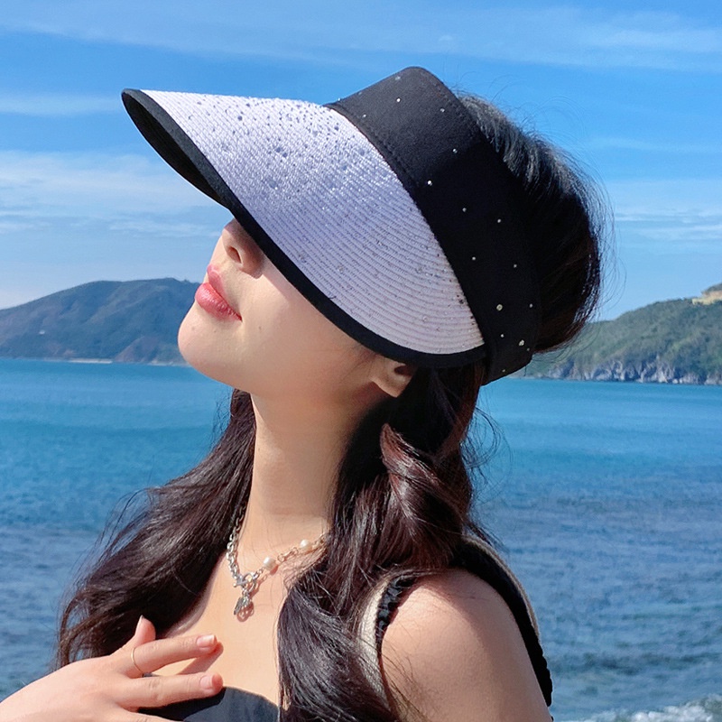 Mũ Chống Nắng Mùa Hè Dạng Rỗng Gấp Được Hình Ngôi Sao Khoan Cyber Celebrum Hợp Thời Trang Dễ Phối Đồ Cho Nữ