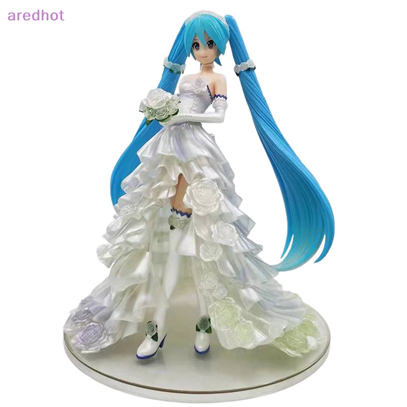 Mô Hình Nhân Vật Hatsune Miku Mặc Đầm Cưới 18cm Mới