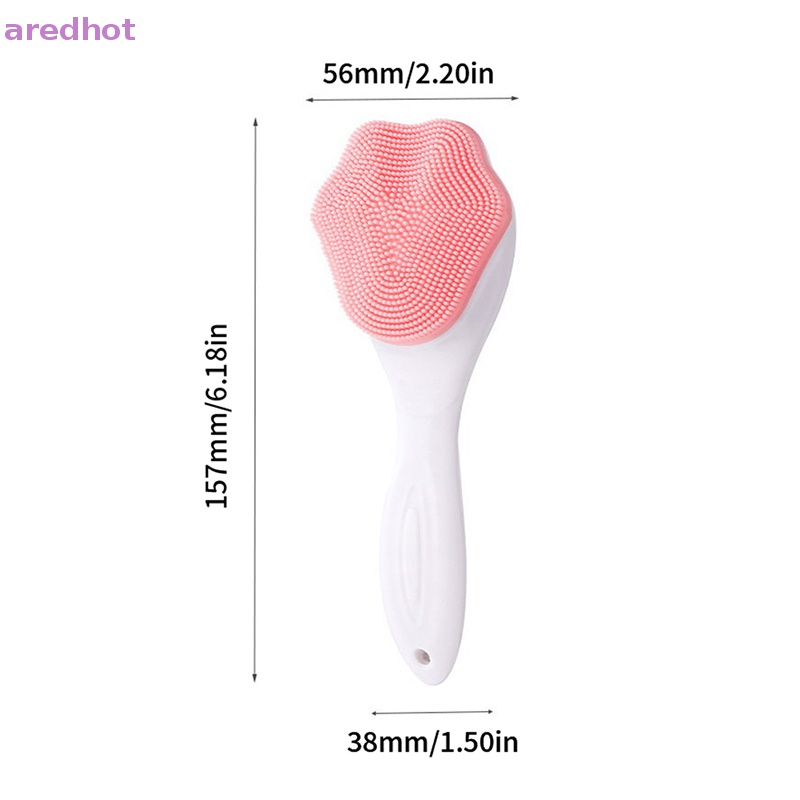 Cọ Rửa Mặt Làm Sạch Lỗ Chân Lông Tay Cầm Bằng Silicon Hình Chân Mèo / Gấu Mới