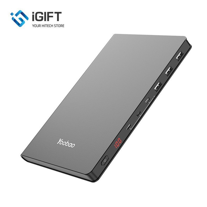 Pin Dự Phòng 30000mAh Siêu Mỏng Yoobao 30Book - Huco Việt Nam