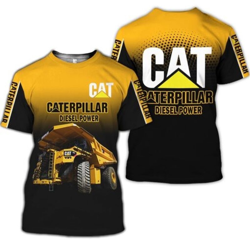 Đàn ông phụ nữ thể thao caterpillar t-shirt mới cat excavator 3d print streetwear thời trang quá khổ o-cổ t áo sơ mi trẻ em tees tops