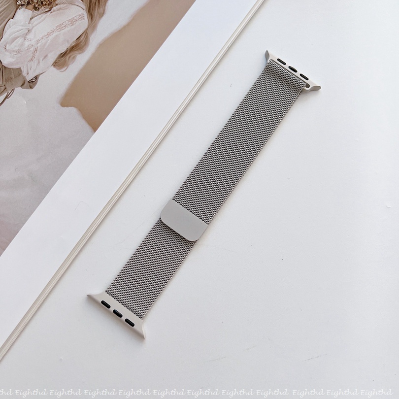 Dây Đeo Inox Đơn Giản Cho Đồng Hồ Thông Minh Series Ultra 8 7 6 SE 5 4 3 2 1 49mm 41mm 45mm 44mm 42mm 40mm 38mm