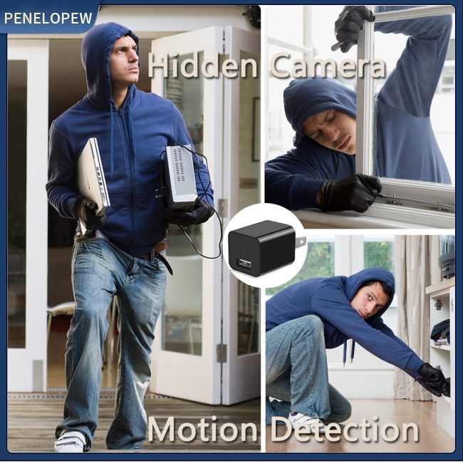 Cục Sạc pw HD 1080p Cổng Usb Mini Cho Máy Quay An Ninh Gia Đình